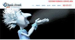 Desktop Screenshot of jackfrostheatingandair.com